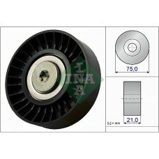 Τροχαλία παρέκκλισης & ενδιάμεσος τροχός INA 532 0647 10