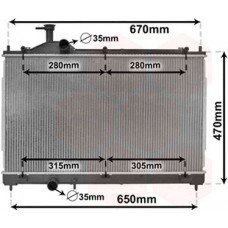 Ψυγείο Νερού MITSUBISHI OUTLANDER 2013 - 2016 550106300