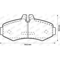 Τακάκια Σετ MERCEDES SPRINTER 1995 - 2000 ( 904 ) JURID 571946J