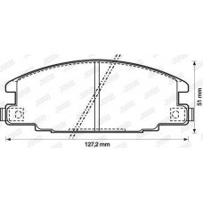 Τακάκια Σετ ISUZU TROOPER 1987 - 1991 ( UBS ) JURID 572271J