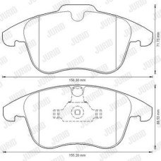 Τακάκια Σετ FORD MONDEO 2007 - 2011 ( Mk4a ) JURID 573201J