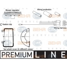 Ανεμιστήρας Καλοριφέρ Εσω NISSAN SUNNY 1991 - 1995 ( N14 ) HELLA 5