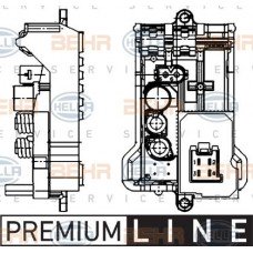 Ανεμιστήρας Καλοριφέρ Εσω MERCEDES C CLASS 2000 - 2003 ( W203 ) HELLA 5HL 351 321-141
