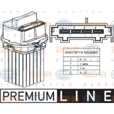 Ανεμιστήρας Καλοριφέρ Εσω MERCEDES C CLASS 2007 - 2011 ( W204 ) HELLA 5HL 351 321-491