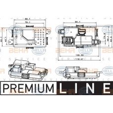 Ανεμιστήρας Καλοριφέρ Εσω MERCEDES C CLASS 2007 - 2011 ( W204 ) HELLA 5HL 351 321-651