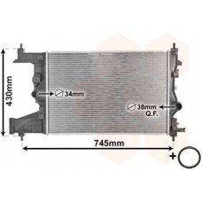 Ψυγείο Νερού OPEL ASTRA 2010 - 2013 ( J ) 600106330