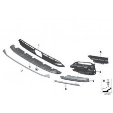 Πλαστικό Προφυλακτήρα BMW X3 2017 - ( G01) Εμπρός Κάτω 153204020