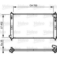 Ψυγείο Νερού MITSUBISHI LANCER 2008 - ( CX/CY ) VALEO 735200