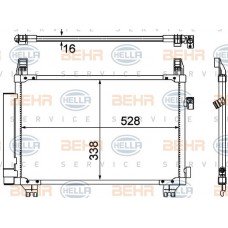 Ψυγείο A/C (Εξωτερικό) TOYOTA YARIS 2012 - 2014 ( XP130 ) 821006420