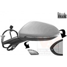 Καθρέπτης Ηλεκτρικός Θερμαινόμενος Ηλεκτρικά Ανακλινόμενος Βαφόμενος Με Φλας Φως Ασφαλείας VW GOLF 2017 - Αριστερά 890107582