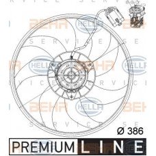 Βεντιλατέρ A/C OPEL CORSA 2000 - 2004 ( C ) HELLA 8EW 351 039-701