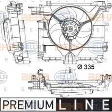 Βεντιλατέρ A/C SMART FORTWO 2007 - 2012 ( 451 ) HELLA 8EW 351 041-181