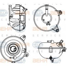 Δοχείο Διαστολής Νερού SKODA YETI 2009 - 2014 HELLA 8MA 376 702-464