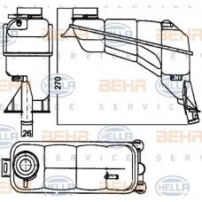 Δοχείο Διαστολής Νερού MERCEDES E CLASS 1996 - 1999 ( W210 ) HELLA 8MA 376 755-121