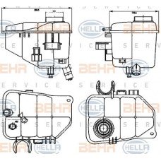 Δοχείο Διαστολής Νερού MERCEDES C CLASS 2000 - 2003 ( W203 ) HELLA 8MA 376 755-221