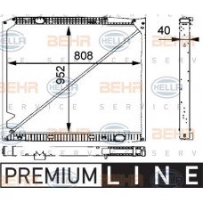 Ψυγείο Νερού VW POLO CLASSIC 1996 - 2006 ( 6KV2 ) HELLA 8