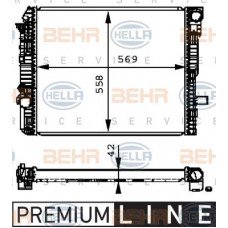 Ψυγείο Νερού VW GOLF 1992 - 1998 ( Mk3 ) HELLA 8