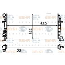 Ψυγείο Νερού SEAT LEON 2013 - 2016 HELLA 8MK 376 901-404