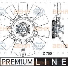 Βεντιλατέρ A/C BMW 3 Series 1990 - 1995 ( E36 ) HELLA 8MV 376 757-151
