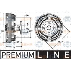 Βεντιλατέρ A/C NISSAN QASHQAI 2007 - 2010 ( J10 )( JJ10 ) HELLA 8