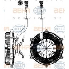 Βεντιλατέρ A/C NISSAN XTRAIL 2001 - 2005 ( T30 ) HELLA 8