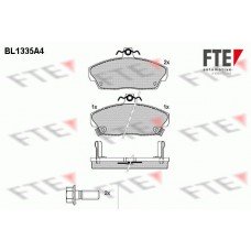 Τακάκια Σετ HONDA CIVIC 2001 - 2004 ( EP / S / U / V / M ) FTE BL1335A4