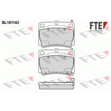 Τακάκια Σετ MITSUBISHI PAJERO 2001 - 2008 SPORT FTE BL1811A2