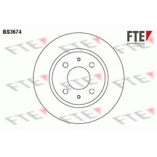 Δισκόπλακες NISSAN SUNNY 1987 - 1989 ( N13 ) FTE BS3674