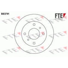 Δισκόπλακες NISSAN PRIMERA 1990 - 1993 ( P10 ) FTE BS3791