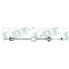 Ντίζα Συμπλέκτη RENAULT CLIO 1990 - 1994 LPR C0192C