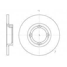 Δισκόπλακες CHEVROLET-DAEWOO MATIZ 2001 - 2005 ( M150 ) WOKING D6606.00