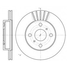 Δισκόπλακες TOYOTA YARIS 2003 - 2006 ( XP10 ) WOKING D6618.10