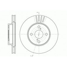 Δισκόπλακες TOYOTA COROLLA 2002 - 2004 ( E120 ) WOKING D6742.10
