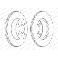 Δισκόπλακες MITSUBISHI LANCER 1992 - 1995 ( CB ) FERODO DDF1005C