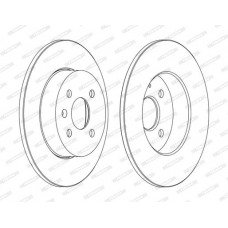 Δισκόπλακες OPEL ASTRA 2004 - 2007 ( H ) FERODO DDF1313C