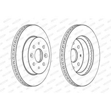 Δισκόπλακες KIA RIO 2002 - 2005 ( DC ) FERODO DDF1542