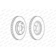 Δισκόπλακες MERCEDES A CLASS 2012 - 2015 ( W176 ) FERODO DDF2460C