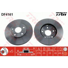 Δισκόπλακες TOYOTA RAV-4 2000 - 2003 ( XA20 ) TRW DF4161