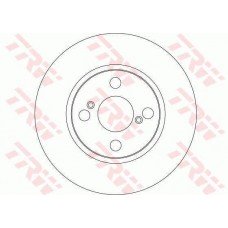 Δισκόπλακες TOYOTA COROLLA 2002 - 2004 ( E120 ) TRW DF4403