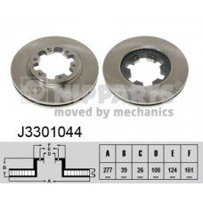 Δισκόπλακες NISSAN TERRANO 1996 - 1999 ( R20 ) HERTH+BUSS JAKOPARTS J3301044