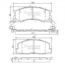 Τακάκια Σετ NIPPARTS J3602050