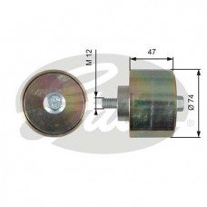 Τροχαλία παρέκκλισης & ενδιάμεσος τροχός GATES T36195