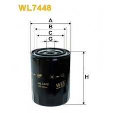 Φίλτρο λαδιού VW PASSAT 2000 - 2005 ( 3B3 ) WIX FILTERS WL7448
