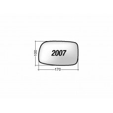 Κρύσταλλο Καθρέφτη DAIHATSU SIRION 2006 - ( M300 ) ( M301 ) Αριστερά 4110701L