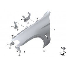 Φτερό BMW X3 2017 - ( G01) Εμπρός Αριστερά 153200672