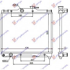 Ψυγείο Νερού TOYOTA STARLET 1990 - 1995 ( EP80/2 ) 078706310
