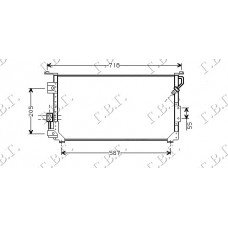 Ψυγείο A/C (Εξωτερικό) TOYOTA COROLLA 1992 - 1997 ( AE100 ) 080606410