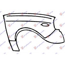 Φτερό TOYOTA HILUX 1974 - 1979 ( RN 20/25 ) Εμπρός Δεξιά 090100651