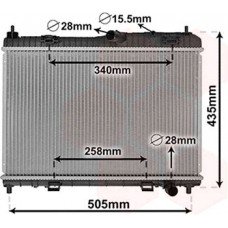 ΨΥΓΕΙΟ ΝΕΡΟΥ 1.6 BENZINH MHX/AYT. +/-A/C (56.3x35) FORD B-MAX 2013 - 322006340