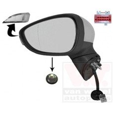 Καθρέπτης Ηλεκτρικός Θερμαινόμενος Ηλεκτρικά Ανακλινόμενος Βαφόμενος Με Φλας Φως Ασφαλείας FORD FIESTA 2013 - 2016 324007492
